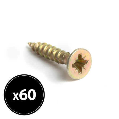 04802C • Forgácslap csavar - sárga - 4 x 30 mm - 60 db / csomag