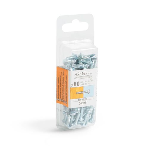 04805 • Forgácslap csavar - peremes lencsefejű - 4,2 x 16 mm - 80 db / csomag