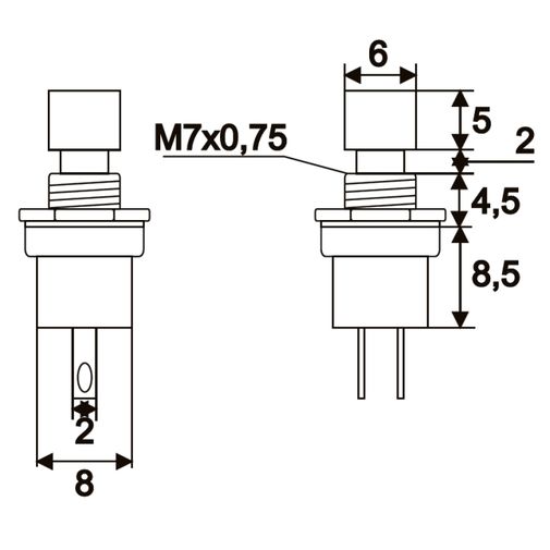 09005FK • Nyomógomb