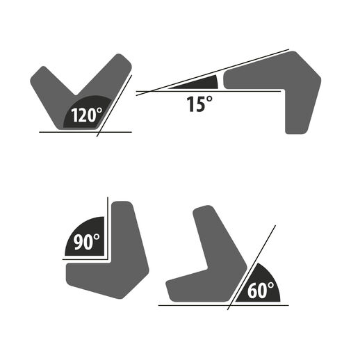 10882B • Hegesztőmágnes - 15° - 60° - 90° - 120° - 9 kg