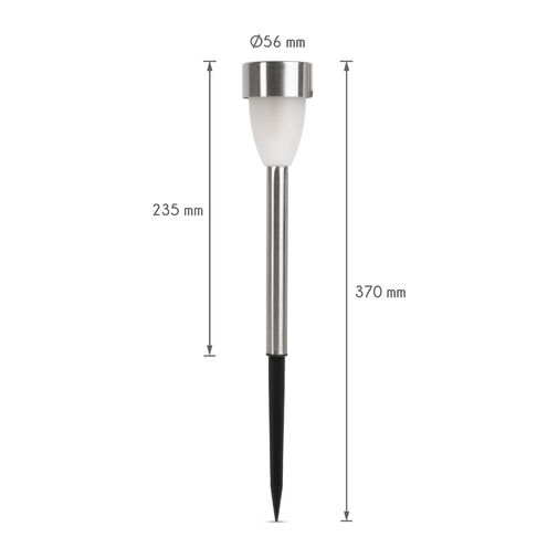 11231 • LED-es szolár lámpa - lángeffekt - műanyag - 260 x 55 mm