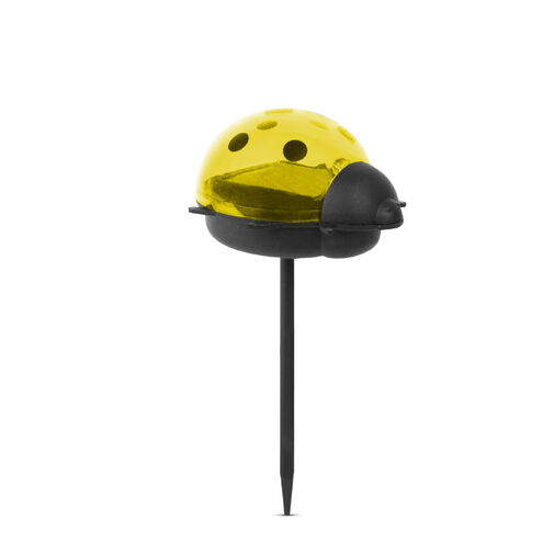 11240B • LED-es szolár lámpa - katica - hidegfehér - piros / sárga - 75 x 60 x 156 mm