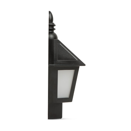11244A • 2 az 1-ben szolár fali lámpa, lánghatással, hidegfehér LED-del - 28 x 19,5 x 9,6 cm