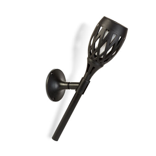 11262D • LED-es szolár lámpa - leszúrható / fali / szabadonálló - lángeffekt - 12 sárga LED - 90 x 410 mm