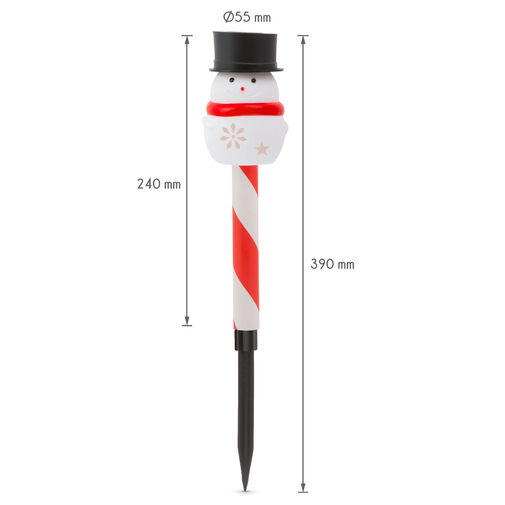 11374A • LED-es szolár lámpa - hóember