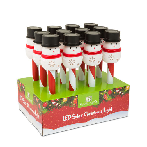 11374A • LED-es szolár lámpa - hóember
