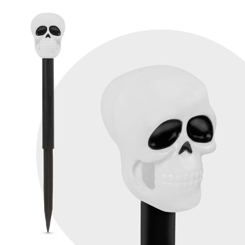 11374F • Led-es szolár lámpa - halloween - koponya