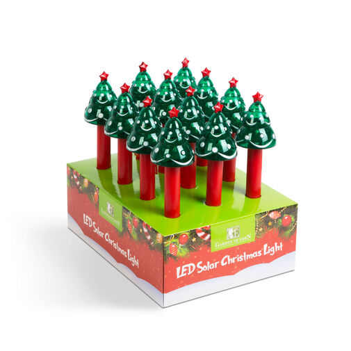 11374G • LED-es szolár lámpa - fenyőfa