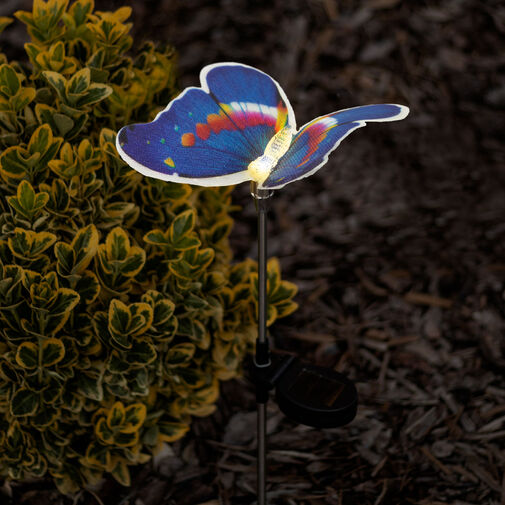 11387C • LED-es szolár pillangó - hidegfehér - 65 cm - 4 féle