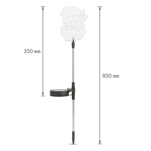 11393D • LED-es szolár lámpa - Mikulás