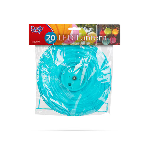 11399BL • LED-es lampion - 1 LED - kék - 2 x AAA