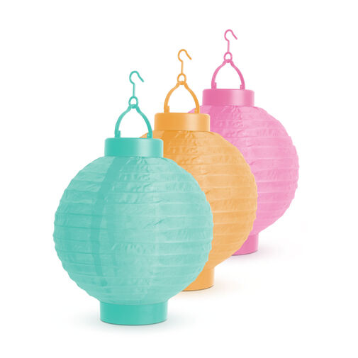 11399F • Szolár lampion - 3 színben - hidegfehér LED - 21 cm