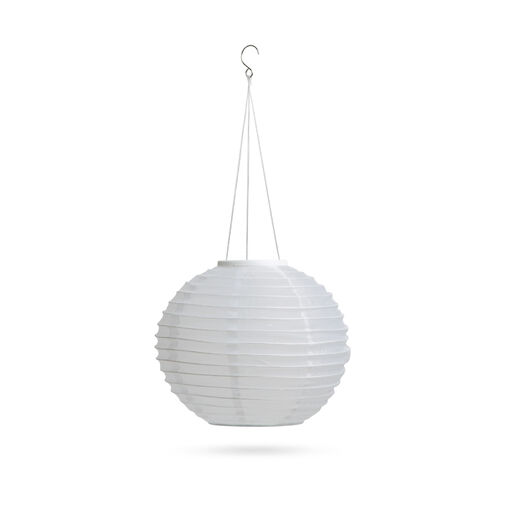 11399H-WH • Szolár lampion - fehér - hidegfehér LED - 28 cm