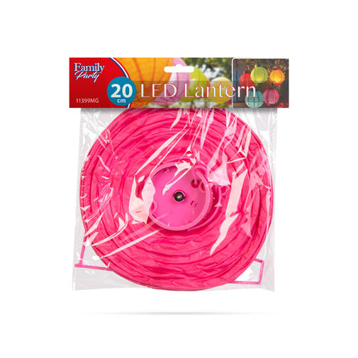 11399MG • LED-es lampion - 1 LED - magenta - 2 x AAA