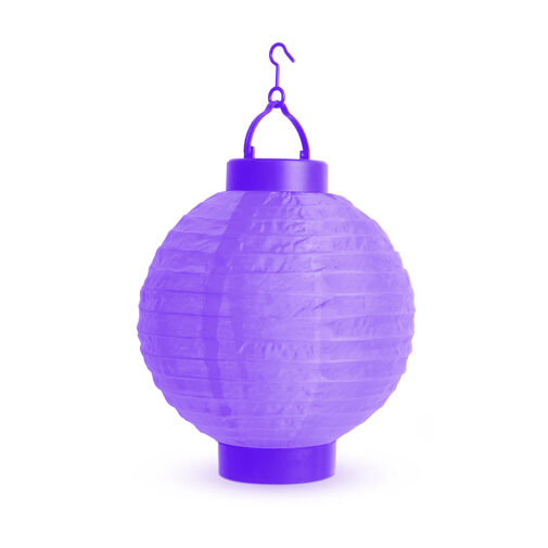 11399VL • LED-es lampion - 1 LED - lila - 2 x AAA