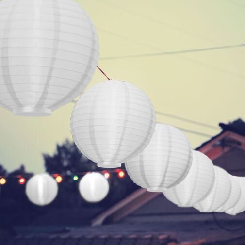 11399WH • LED-es lampion - 1 LED - fehér - 2 x AAA