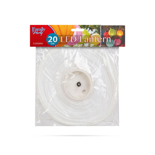 11399WH • LED-es lampion - 1 LED - fehér - 2 x AAA