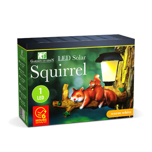 11421 • LED-es szolár állatfigura - mókus - akasztható - melegfehér LED - 25 x 6 x 19 cm