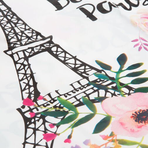 11528D • Zuhanyfüggöny - Eiffel-torony mintás - 180 x 180 cm