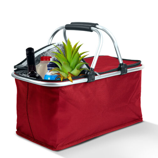 11549C • Thermo összecsukható bevásárlókosár - 49 x 28 x 25 cm - 21 L - piros