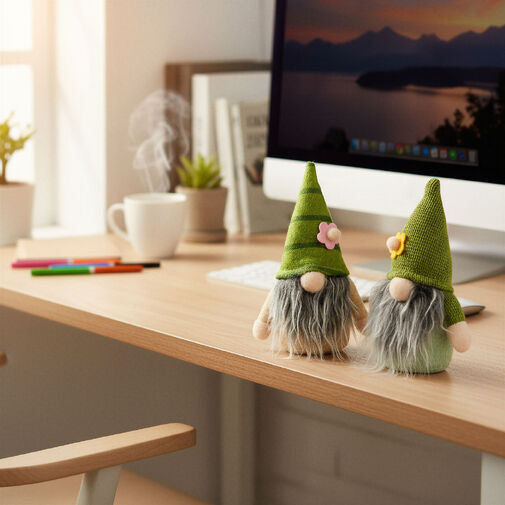 11576 • Textil dekoráció - manó - 15 cm - 2 féle