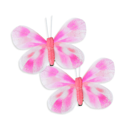 11692 • Kerti dekoráció - pillangó - 10 cm - csipeszes - 2 db / csomag