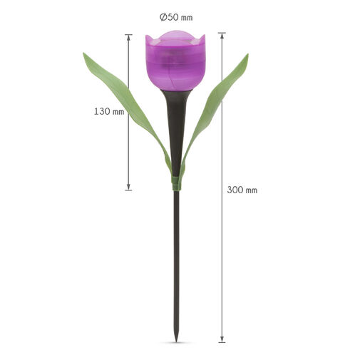 11703 • LED-es szolár tulipánlámpa