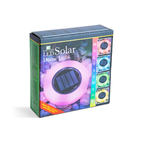11766A • LED-es leszúrható szolár lámpa - kör alakú - RGB színes LED - 105 x 128 mm