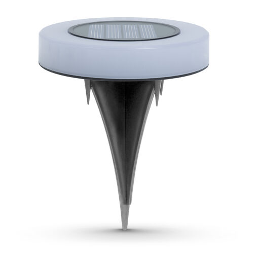 11766B • LED-es leszúrható szolár lámpa - kör alakú - melegfehér LED - 105 x 128 mm