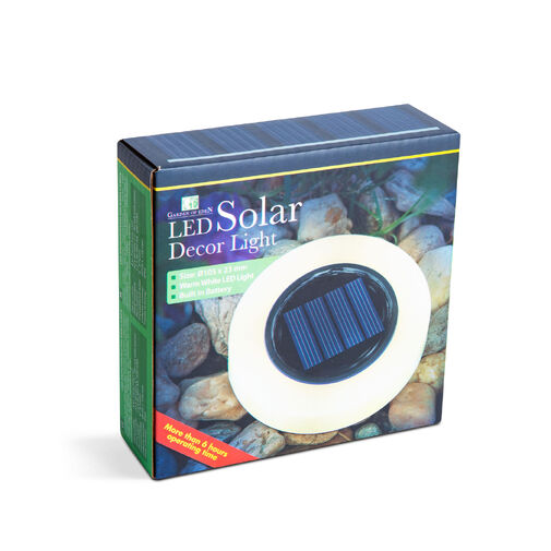11766B • LED-es leszúrható szolár lámpa - kör alakú - melegfehér LED - 105 x 128 mm