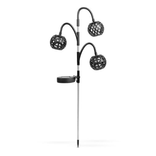 11770 • Leszúrható szolár lámpa - lánghatással - 5 gömb - 7 cm - 30 LED