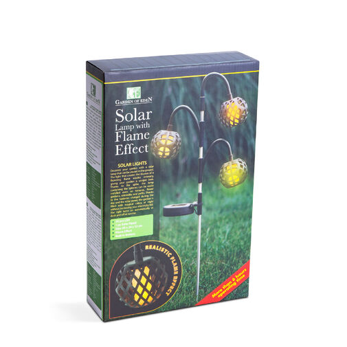 11770 • Leszúrható szolár lámpa - lánghatással - 5 gömb - 7 cm - 30 LED