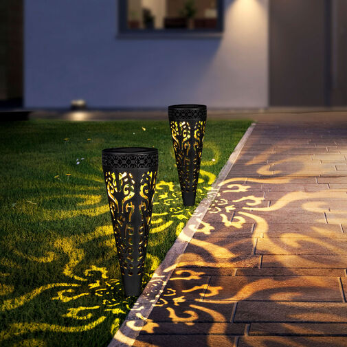 13011 • Leszúrható szolár lámpa - 1 melegfehér LED - 28,5 x 7 cm