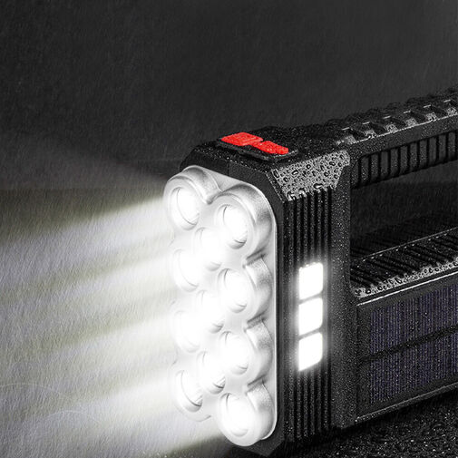18581 • Szolár COB LED zseblámpa - munkalámpa funkcióval - 1200 mAh - MicroUSB - 1000 lumen - IP55