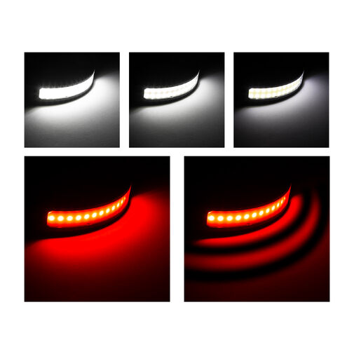 18583 • Fejlámpa gesztusvezérléssel - piros / fehér COB LED - 800 mAh akkumulátor - IP54