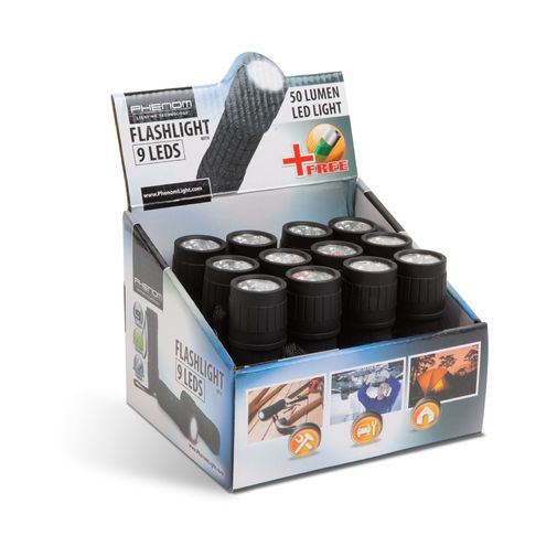 18605 • LED-es elemlámpa - 9 LED - 9,7 cm