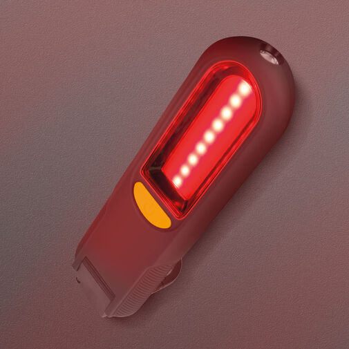 18614 • Mágneses steklámpa COB + SMD LED-del, akasztóval - vészjelzővel