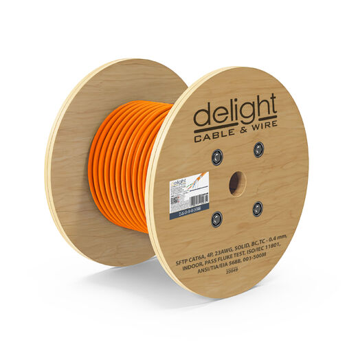 20049 • Vezeték SF/UTP fali Cat.6A (500m) BC - 4P 23AWG SOLID - Fluke pass