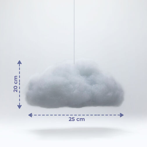 20259 • Varázs felhő lámpa - 16 RGB LED - 3 x AAA - 25 x 20 x 15 cm