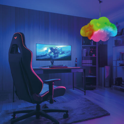 20259 • Varázs felhő lámpa - 16 RGB LED - 3 x AAA - 25 x 20 x 15 cm