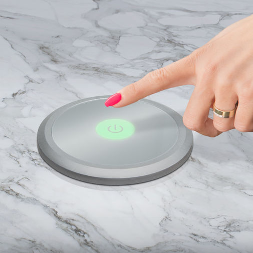 20450BS • Motoros rejtett elosztó - bluetooth-os, ezüst