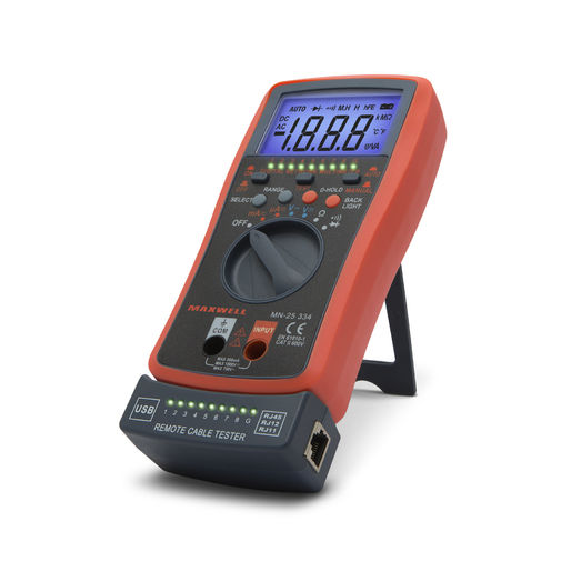 25334 • Digitális multiméter, automata, kábel teszterrel