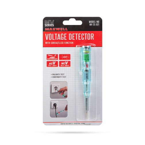 25821 • Fázisceruza - érintésmentes funkcióval - piros LED-del - 70 - 250 V AC - elemes