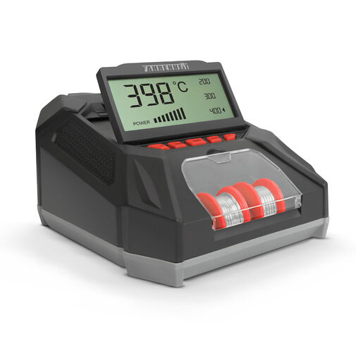 28006 • Digitális forrasztópáka állomás - LCD kijelzővel, pákaheggyel, ónnal és szivaccsal - 230 V