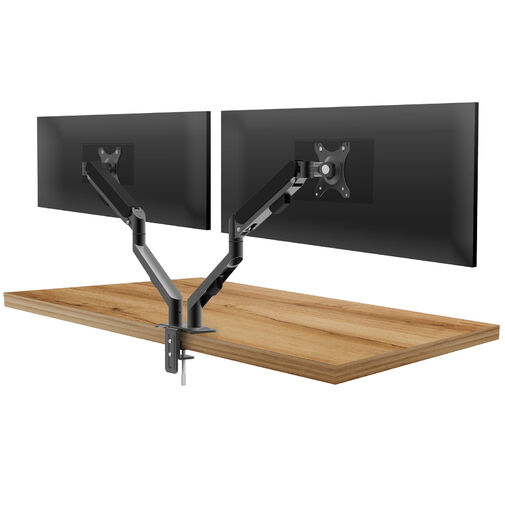39684 • Monitor&TV tartókonzol - dupla karos, teleszkópos - asztallapra rögzíthető - 62 cm, 30