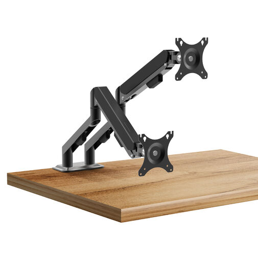 39684 • Monitor&TV tartókonzol - dupla karos, teleszkópos - asztallapra rögzíthető - 62 cm, 30