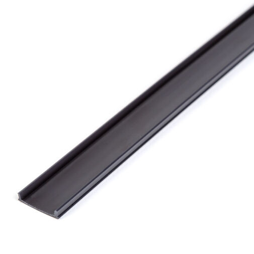 41011M2-BK • LED aluminium profil takaró búra - fekete - 2000 mm (41011A2-höz)