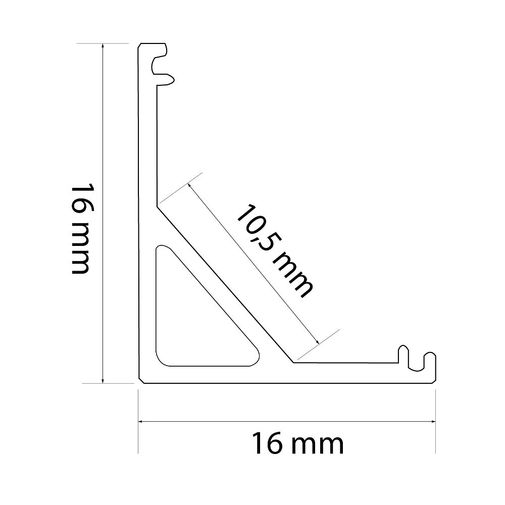 41012A1 • LED alumínium profil sín