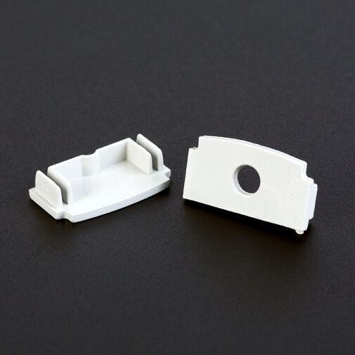 41025E • LED aluminium profil végzáró (41025höz) - 2 db - fehér