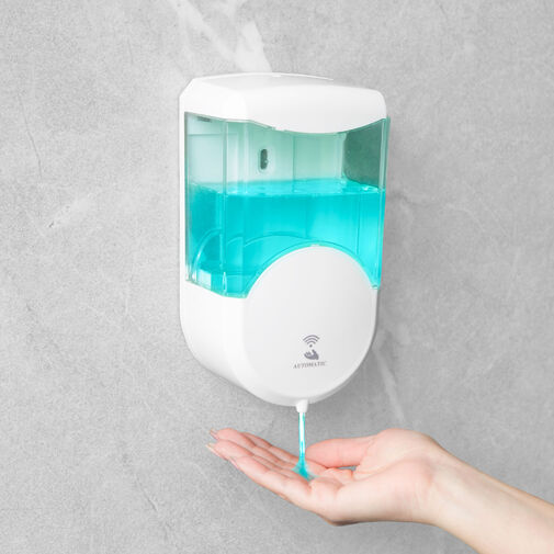 51120A • Szenzoros szappanadagoló - 600 ml - fali - elemes - fehér